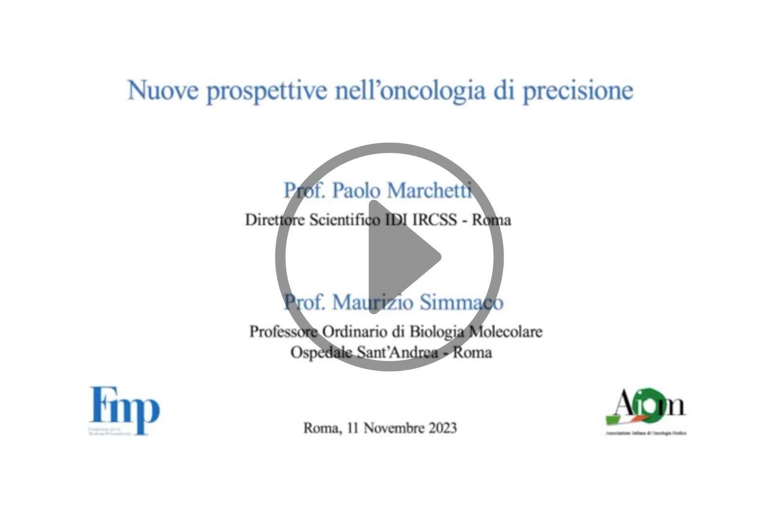 Nuove prospettive nell'oncologia di precisione